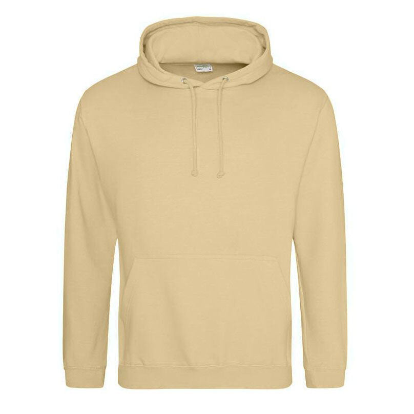 Sweat beige clair COLLEGE HOODIE unisexe à capuche, parfait pour la broderie d’un logo professionnel – JH001