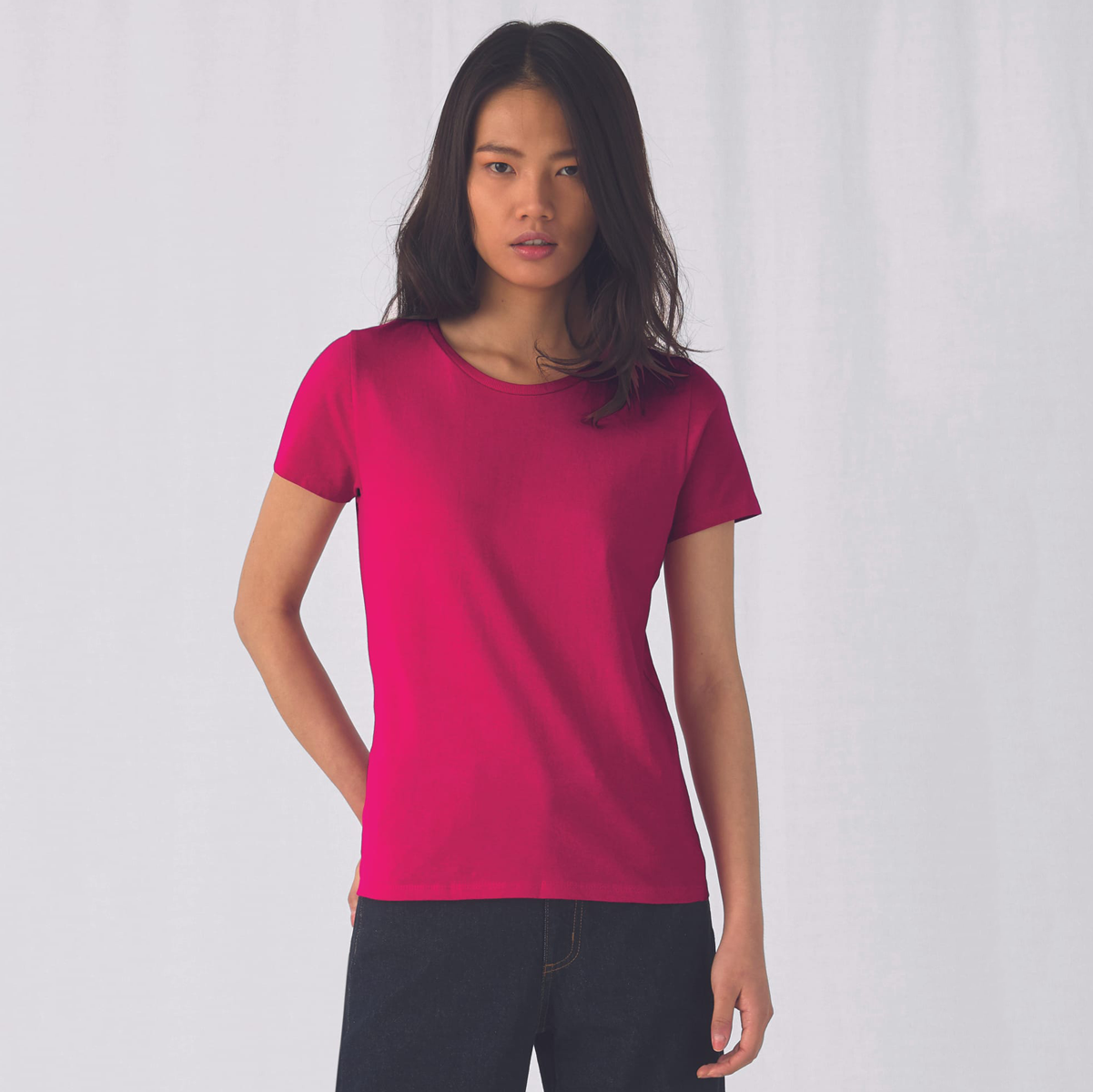 tshirt femme pour broderie logo b&c cgtw04t