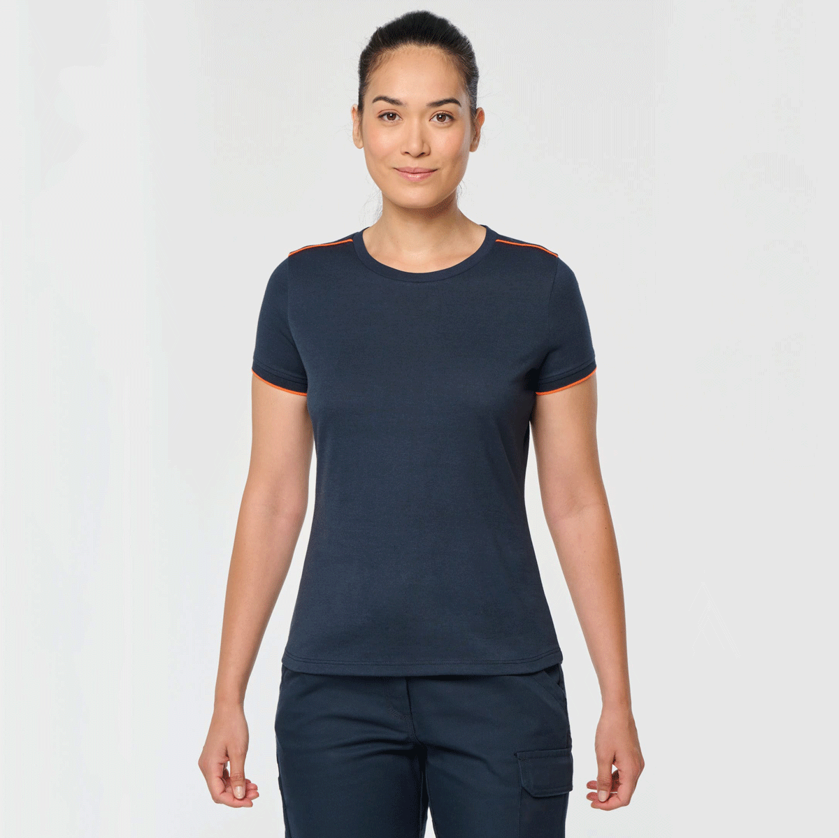 T-shirt brodé femme – WK3021 DayToDay manches courtes