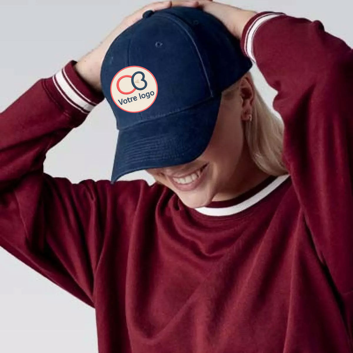 Casquette brodée Beechfield B65 – 100% coton pro – Chouettes Broderies