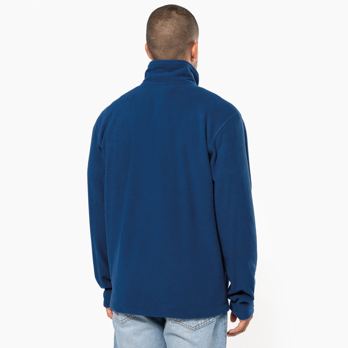 Dos de la veste micropolaire homme personnalisable en broderie – modèle K911