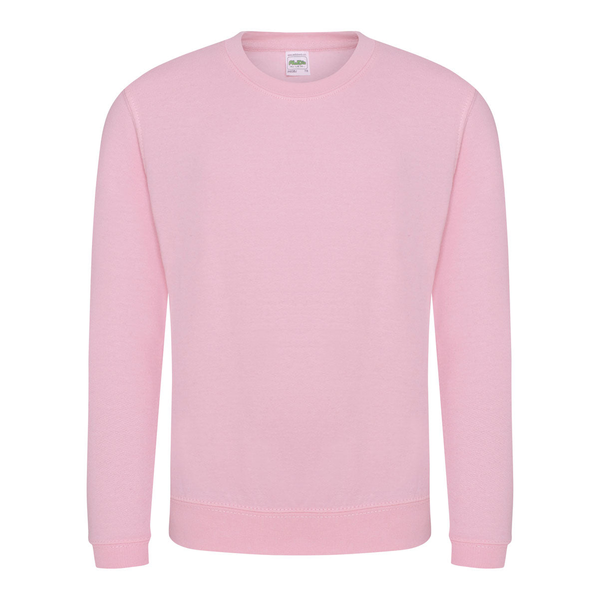 sweat enfant rose clair personnalise avec logo brode JH030J