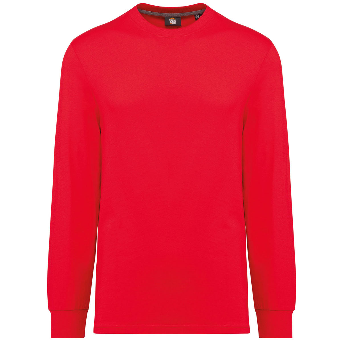 T-shirt manches longues brodé – WK303 unisexe écoresponsable