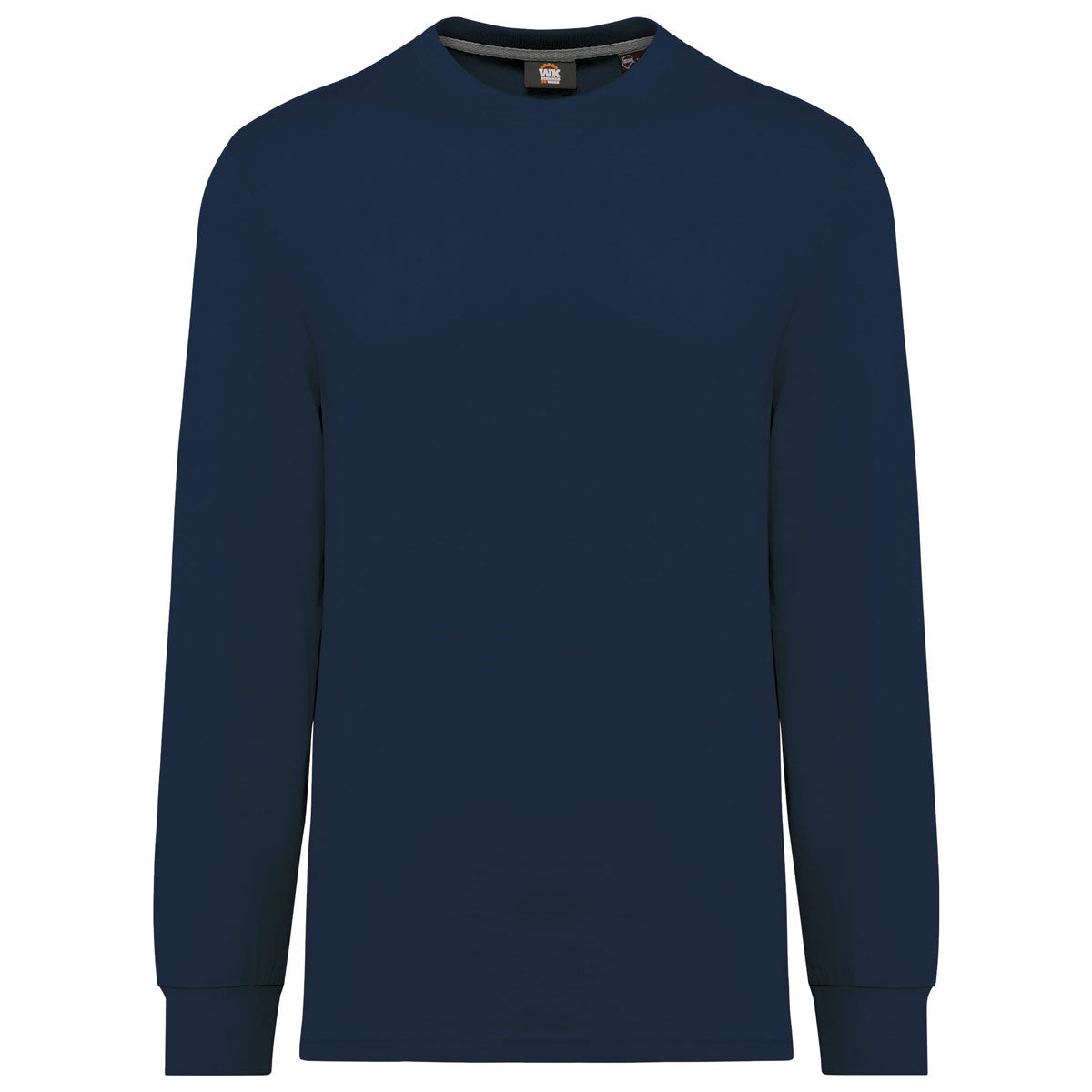 T-shirt manches longues brodé – WK303 unisexe écoresponsable