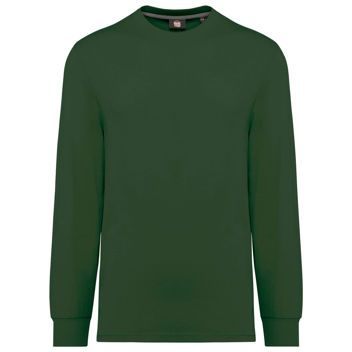 T-shirt manches longues brodé – WK303 unisexe écoresponsable