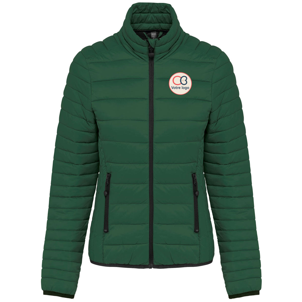 Doudoune femme verte légère personnalisable avec logo – Kariban K6121