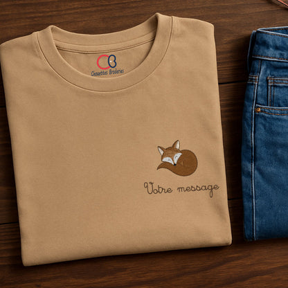 T-shirt femme brodé à composer – création personnalisée