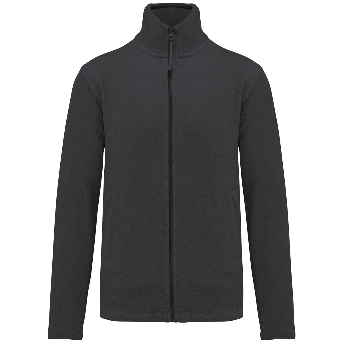 Veste zippée gris foncé pour homme à personnaliser en broderie – K911