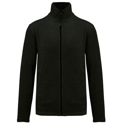  Veste micropolaire noire personnalisable par broderie pour homme – modèle K911