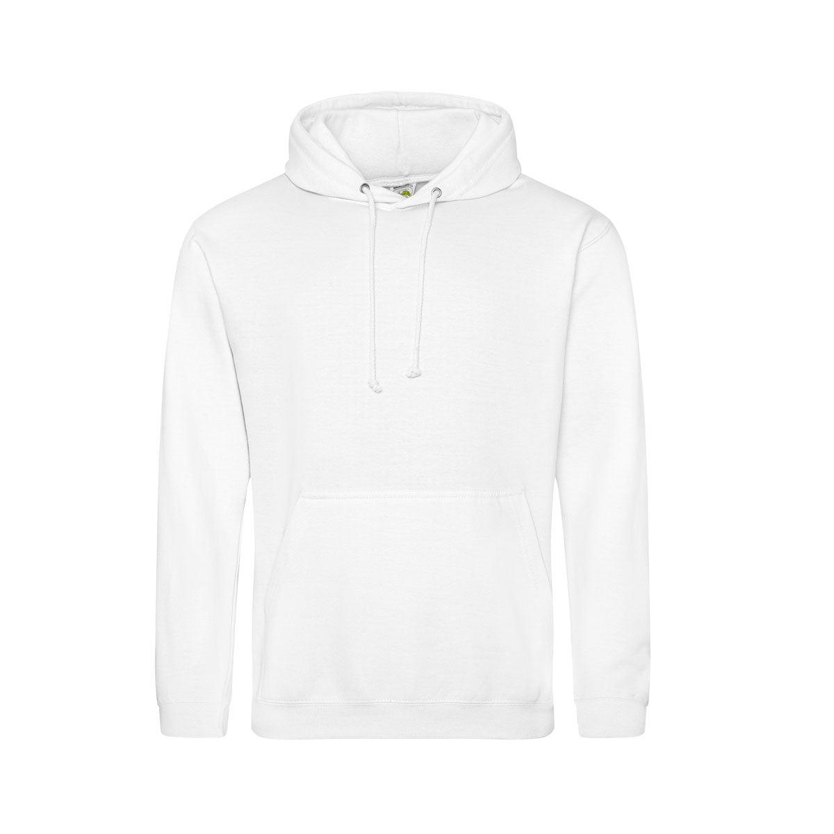 sweat-shirt blanc a capuche personnalise avec broderie logo, modele mixte