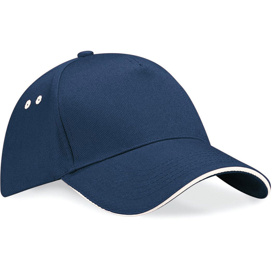 Casquette B15C Beechfield broderie personnalisée entreprise – coloris marine et beige