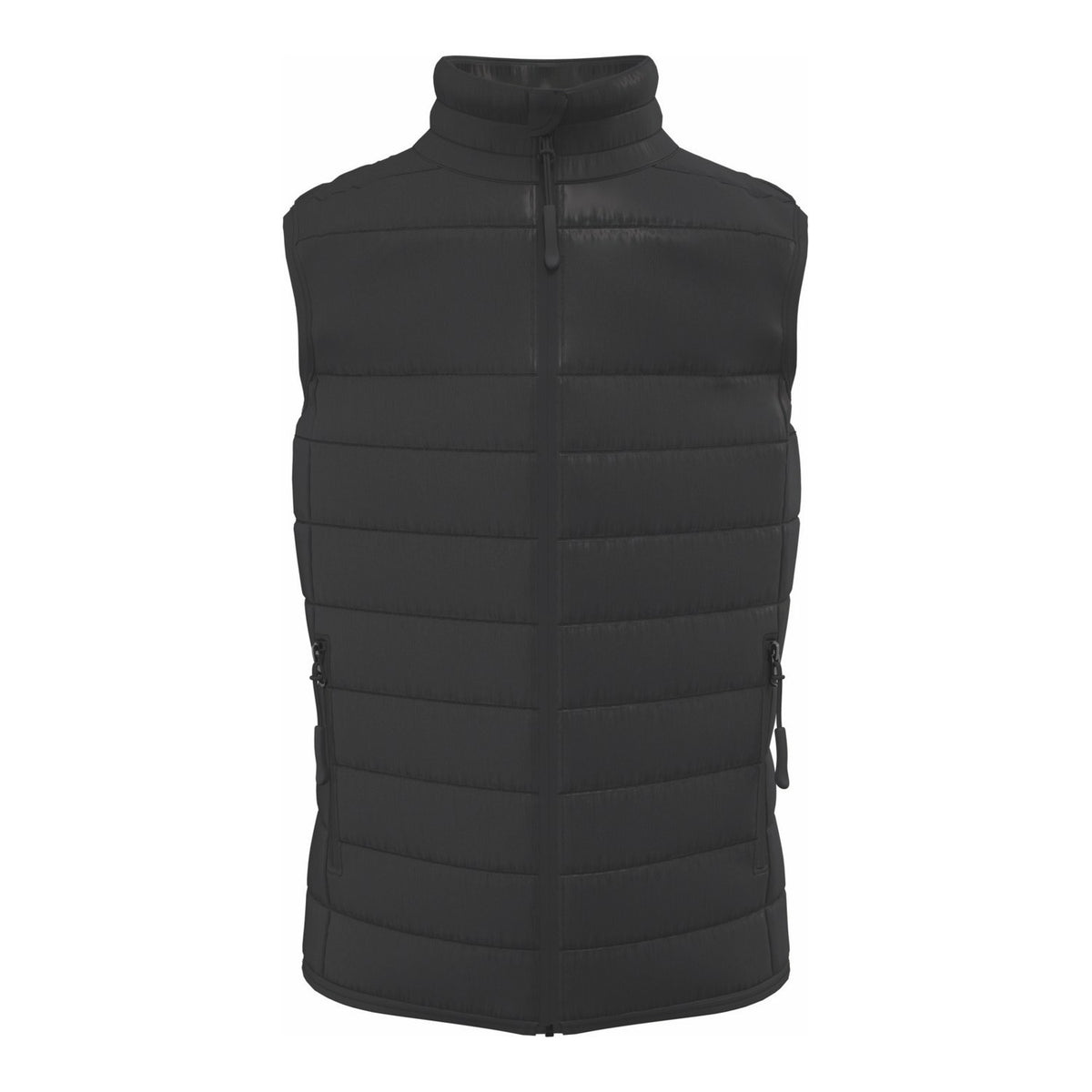Doudoune sans manches enfant noire à broder avec blason ou prénom, iDeal Basic IB6174
