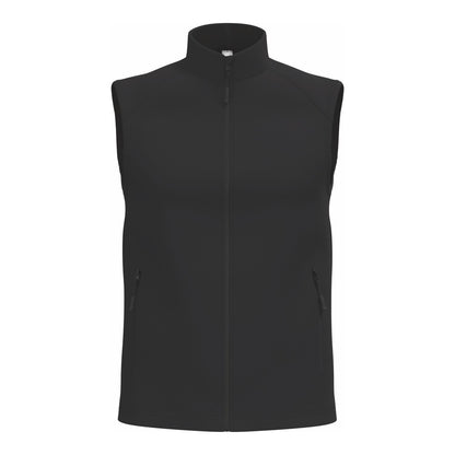 Gilet softshell sans manches noir personnalisable par broderie, réf. IB413