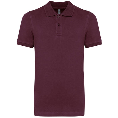 Polo bordeaux K268 de Kariban pour enfant, conçu pour la personnalisation avec une broderie de logo ou message.