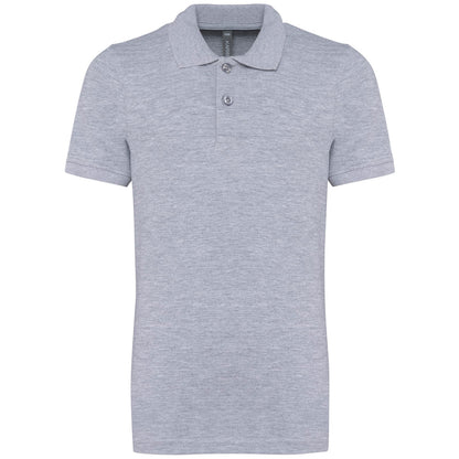 Polo gris oxford K268 de Kariban pour enfant, parfait pour la broderie personnalisée de logo ou message.