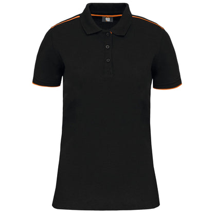 Polo brodé femme – WK271 DayToDay contrasté