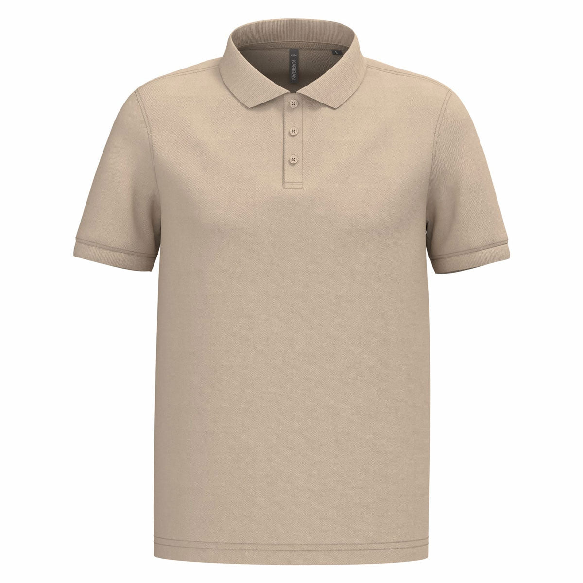 Polo beige clair Kariban K254 – broderie personnalisée possible