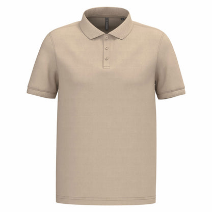 Polo beige clair Kariban K254 – broderie personnalisée possible