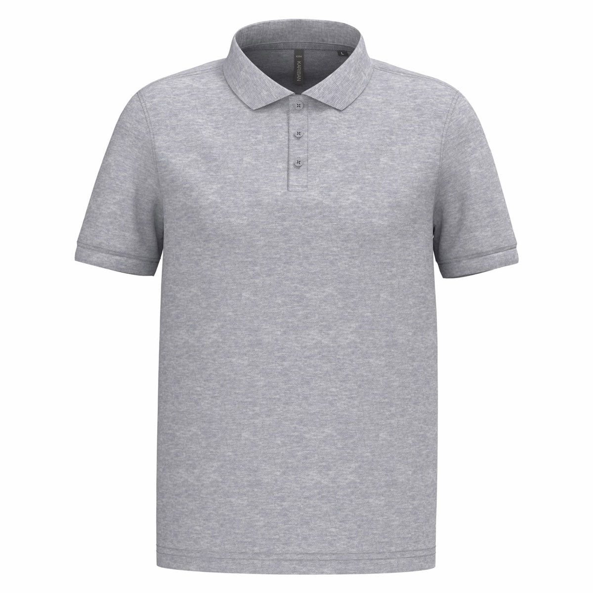 Polo gris chiné Kariban K254 – 90 % coton – broderie pro