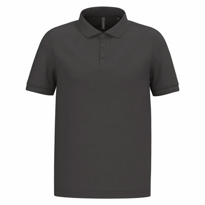 Polo gris foncé homme Kariban K254 – prêt pour logo brodé