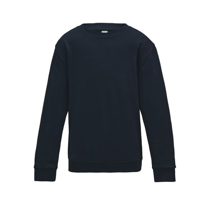sweat enfant bleu marine personnalise avec logo brode JH030J