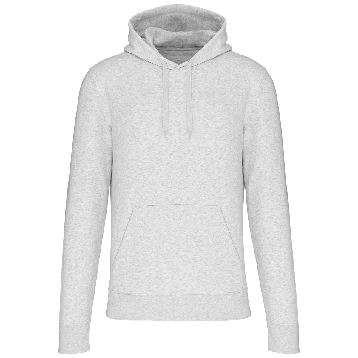 Sweat gris chiné Kariban K4027 avec surface parfaite pour broderie personnalisée