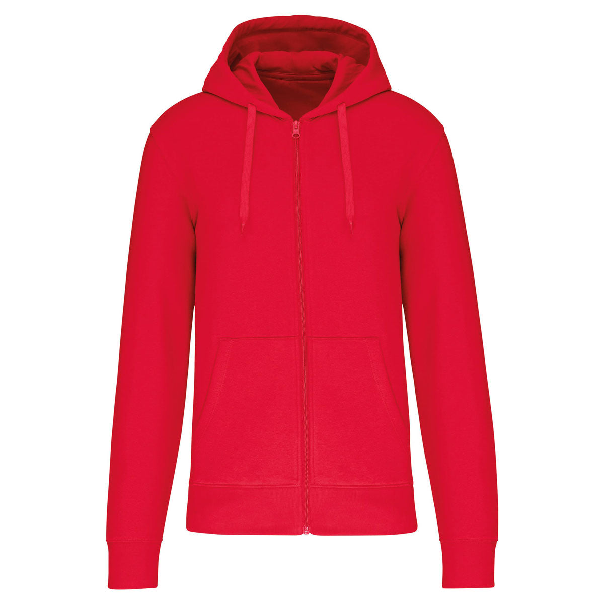 Sweat-shirt zippé homme rouge – Kariban K4030 à broder