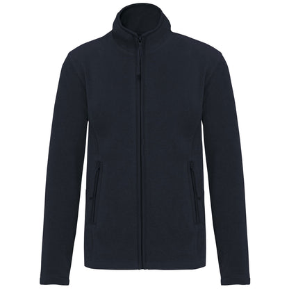 Veste micropolaire femme bleu marine personnalisée avec logo brodé