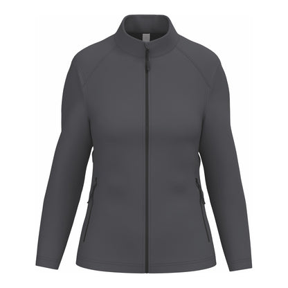 Veste softshell femme gris foncé à broder, tenue professionnelle IB411